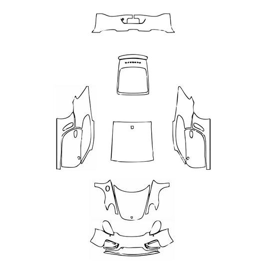 Pre-Cut PPF Porsche Cayman Cayman S 2014 - PPF-Kits