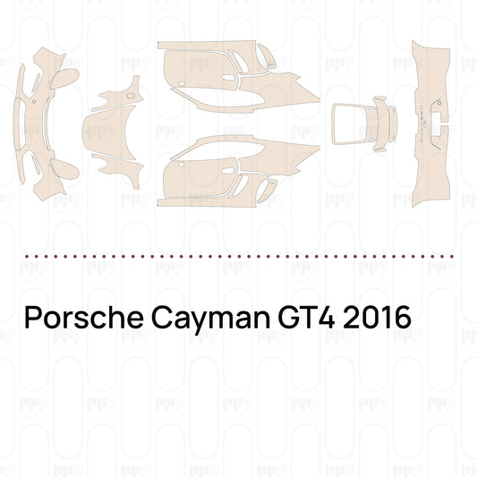 PPF prédécoupé Porsche Cayman GT4 2016