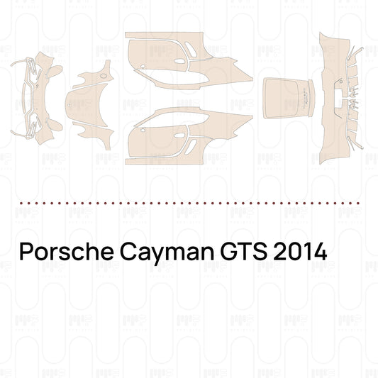 PPF prédécoupé Porsche Cayman GTS 2014