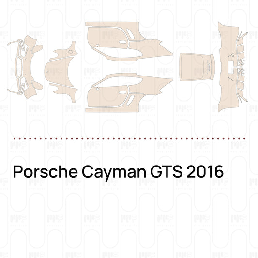 PPF prédécoupé Porsche Cayman GTS 2016
