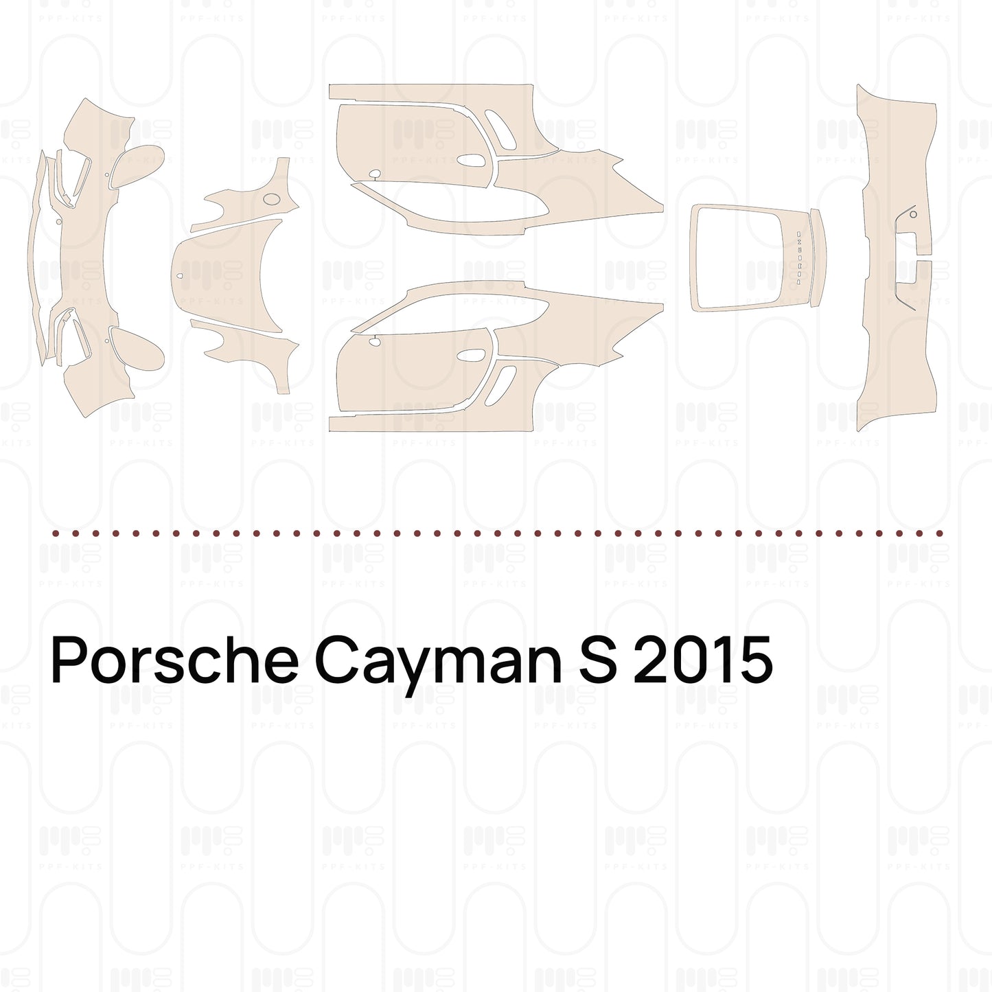 PPF prédécoupé Porsche Cayman S 2015