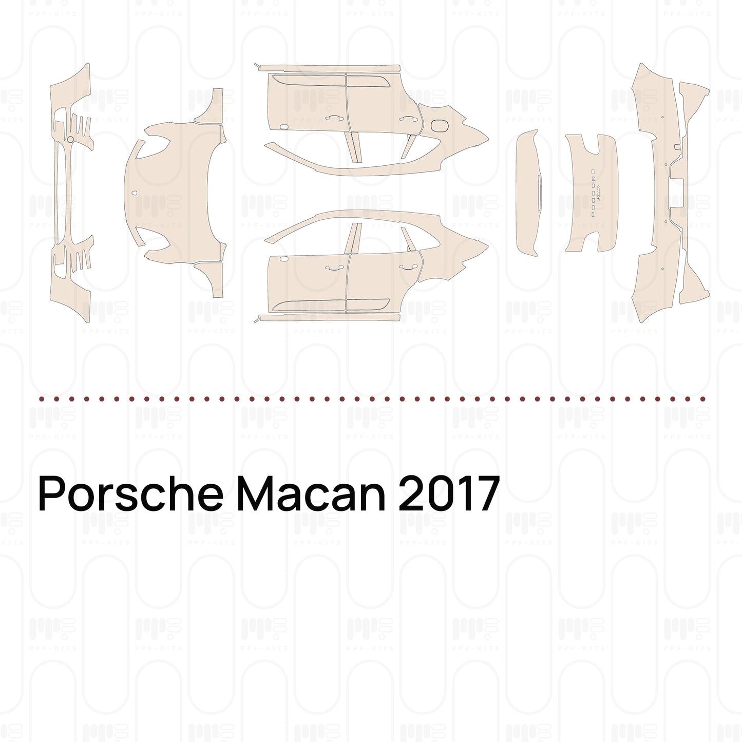 PPF prédécoupé Porsche Macan 2017