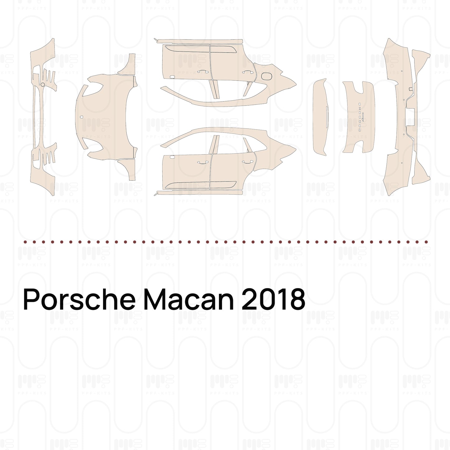 PPF prédécoupé Porsche Macan 2018