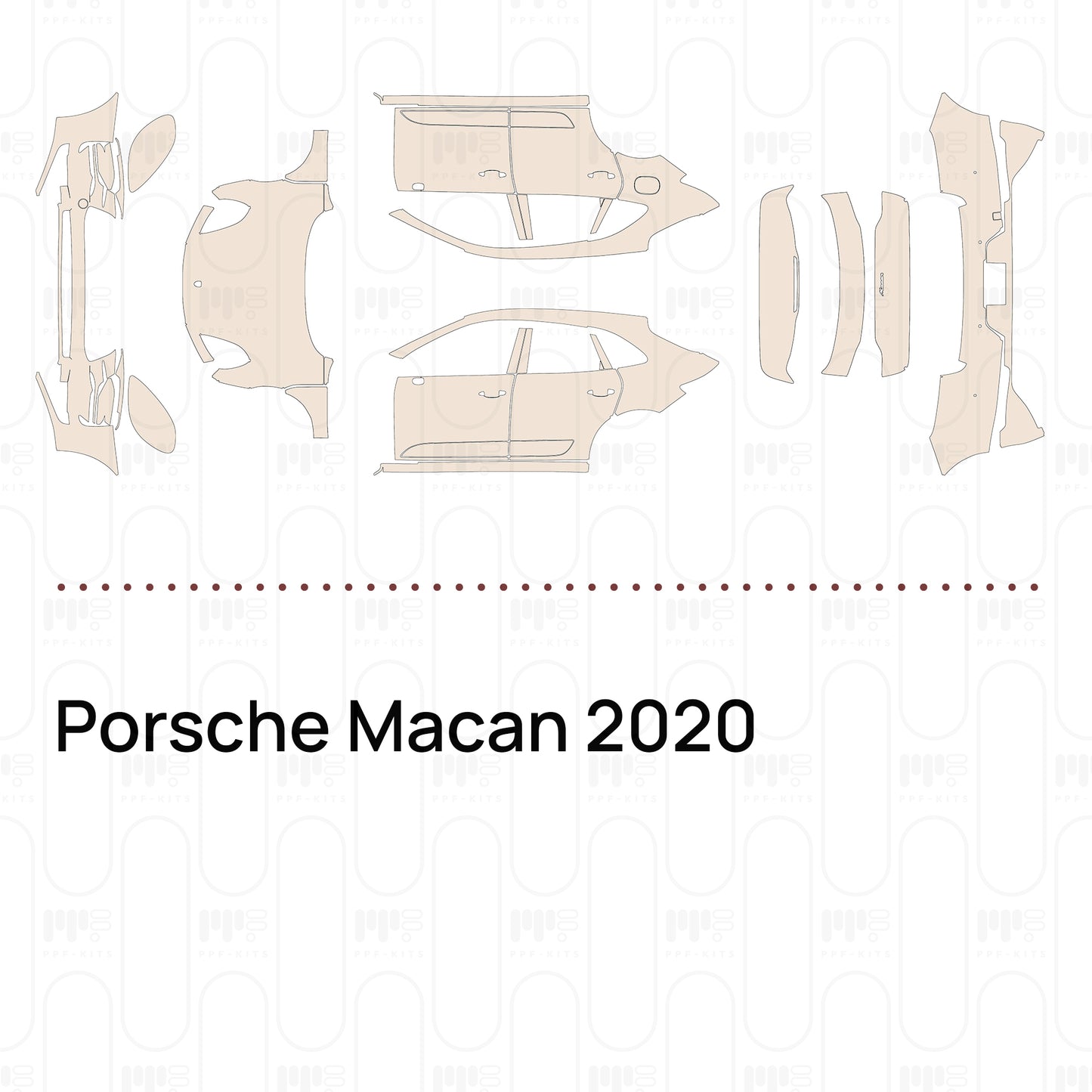 PPF prédécoupé Porsche Macan 2020