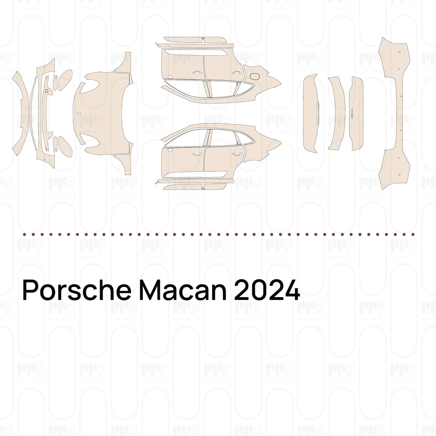 PPF prédécoupé Porsche Macan 2024