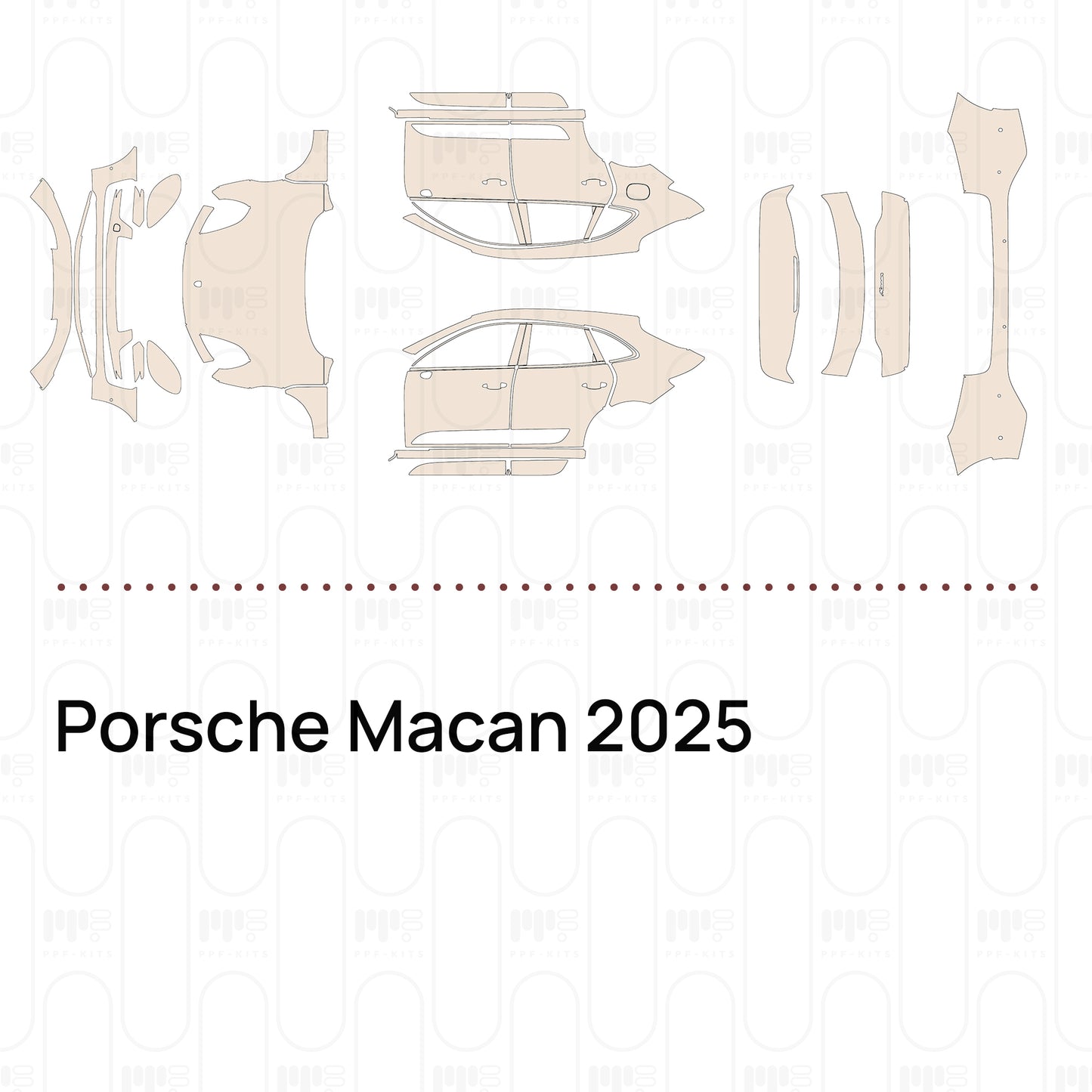 PPF prédécoupé Porsche Macan 2025