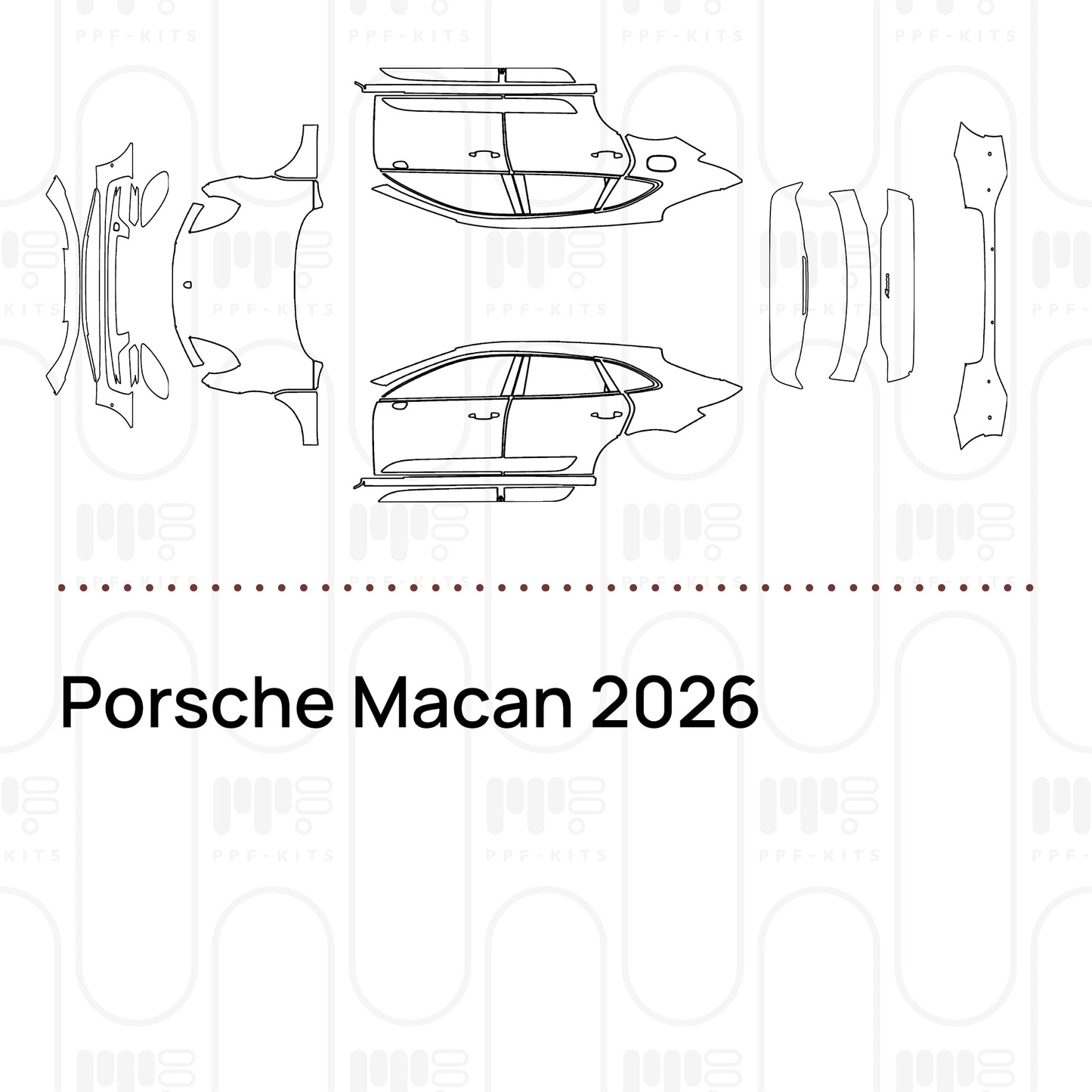 PPF prédécoupé Porsche Macan 2026
