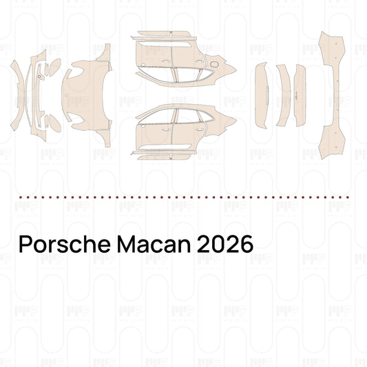 PPF prédécoupé Porsche Macan 2026