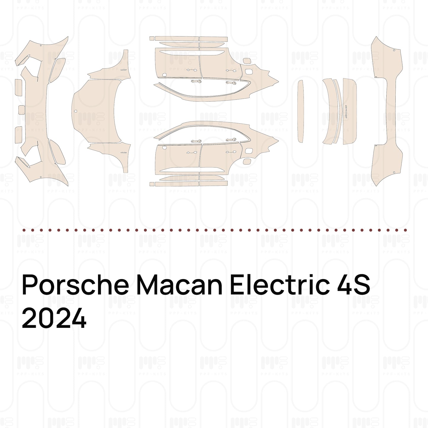 PPF prédécoupé Porsche Macan Electric 4S 2024