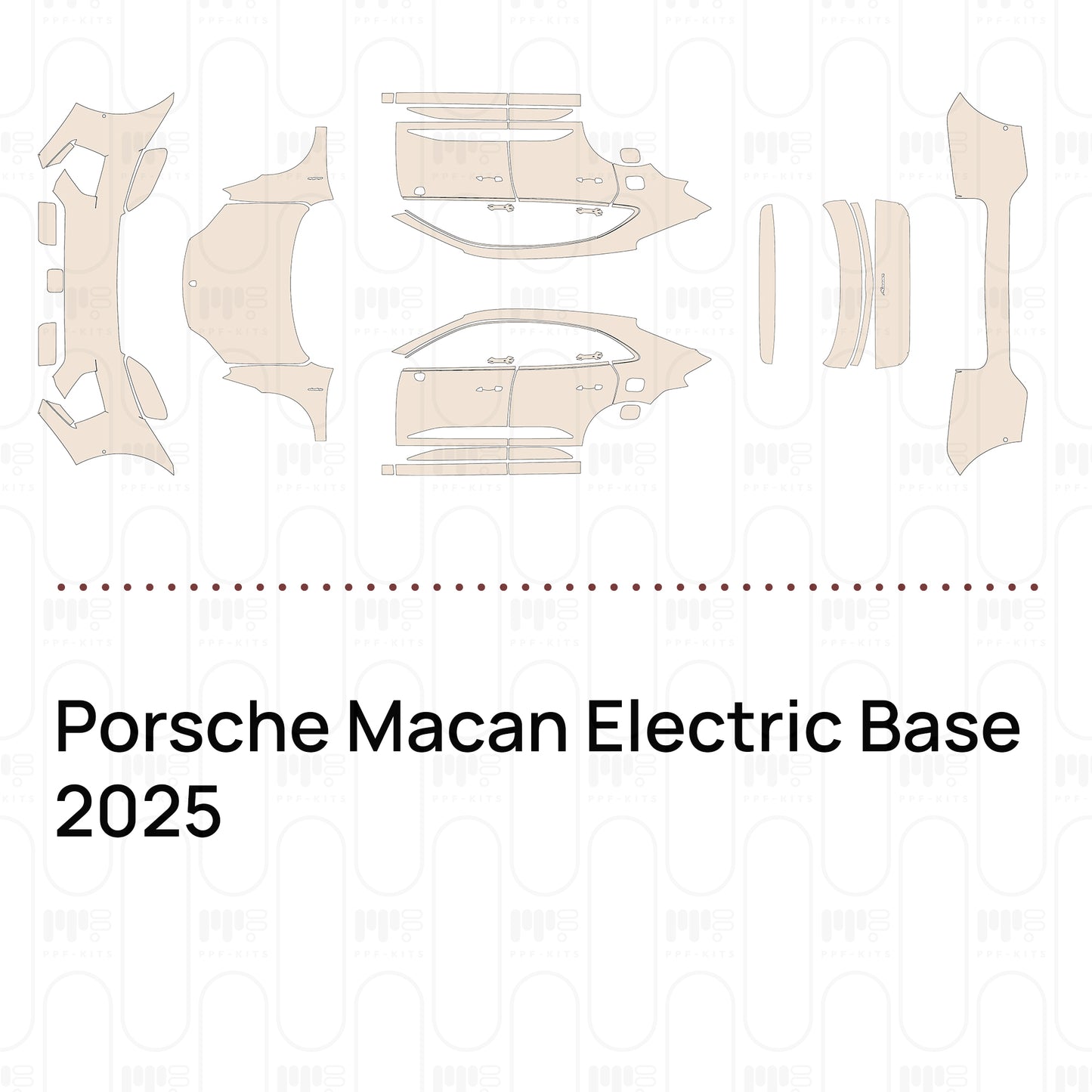 PPF prédécoupé Porsche Macan Electric Base 2025