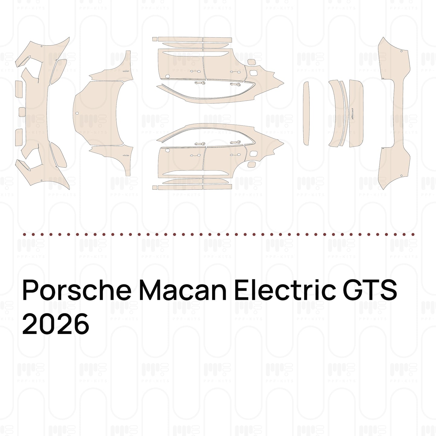 PPF prédécoupé Porsche Macan Electric GTS 2026