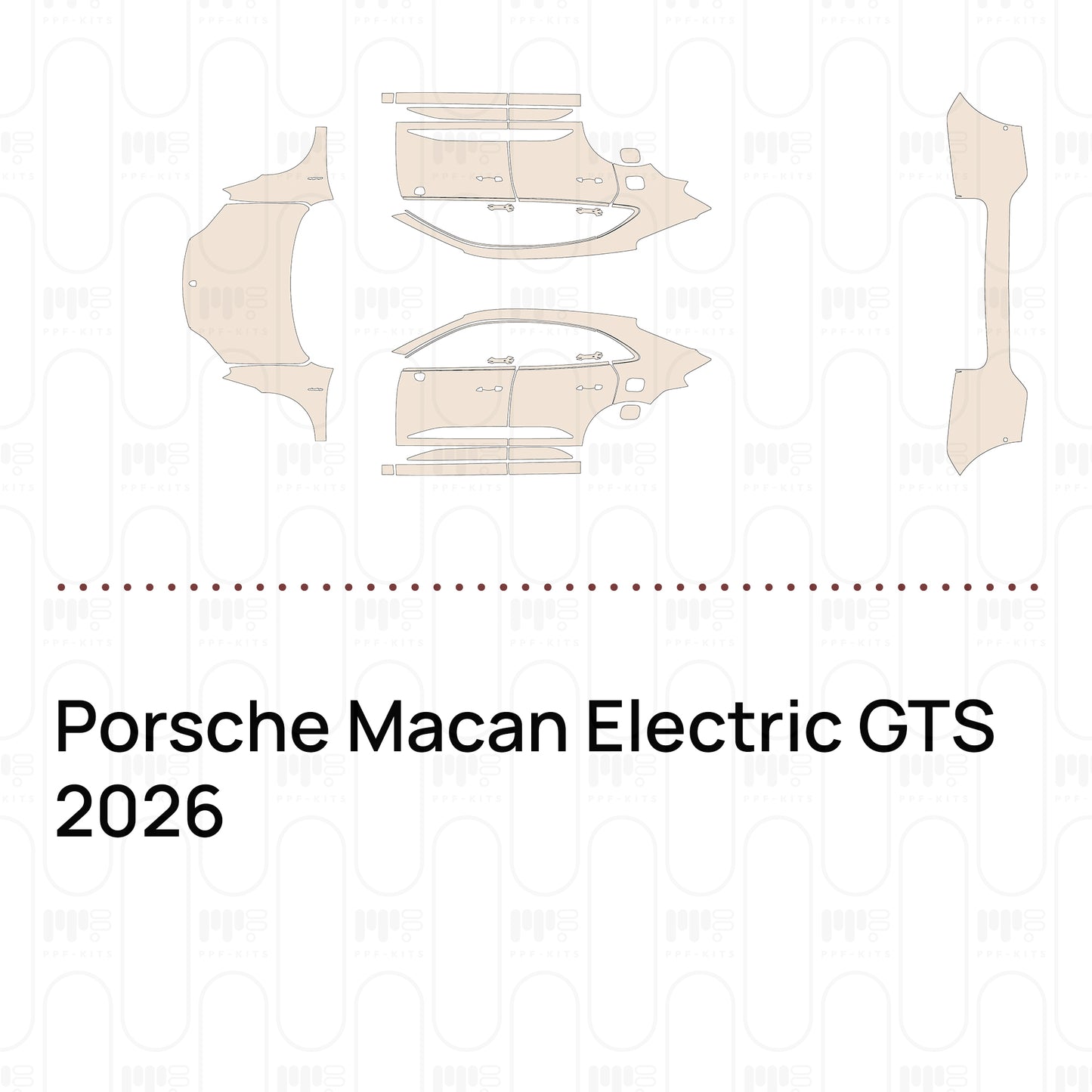 PPF prédécoupé Porsche Macan Electric GTS 2026