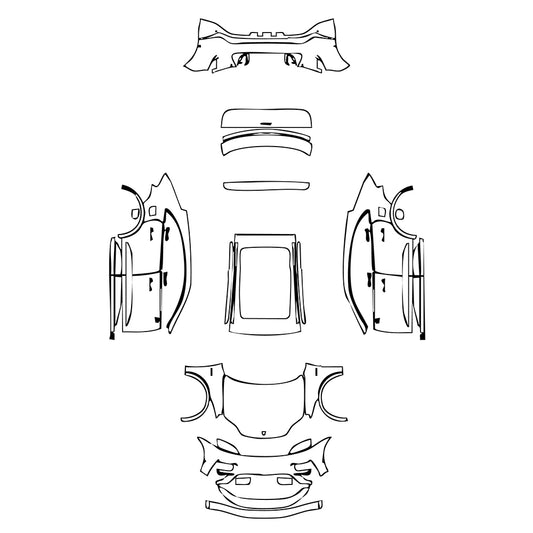 Pre-Cut PPF Porsche Macan Electric Turbo 2024 - PPF-Kits
