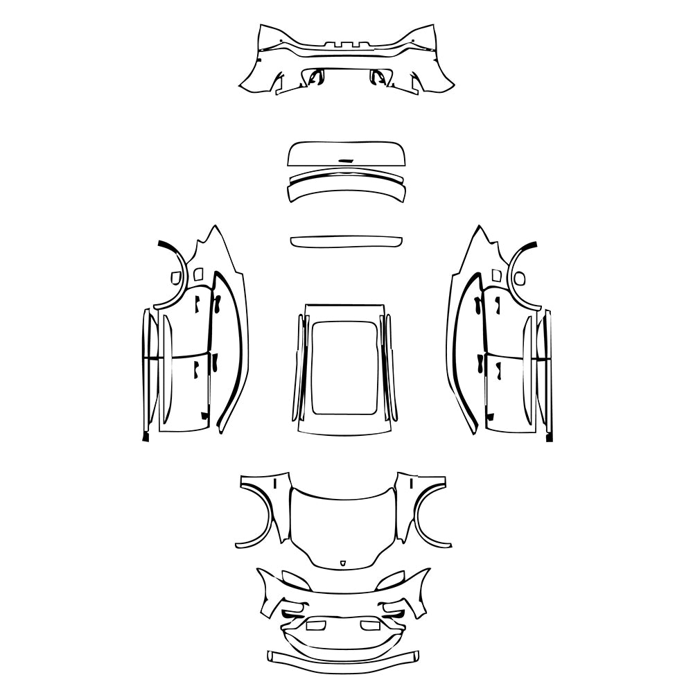 Pre-Cut PPF Porsche Macan Electric Turbo 2025 - PPF-Kits