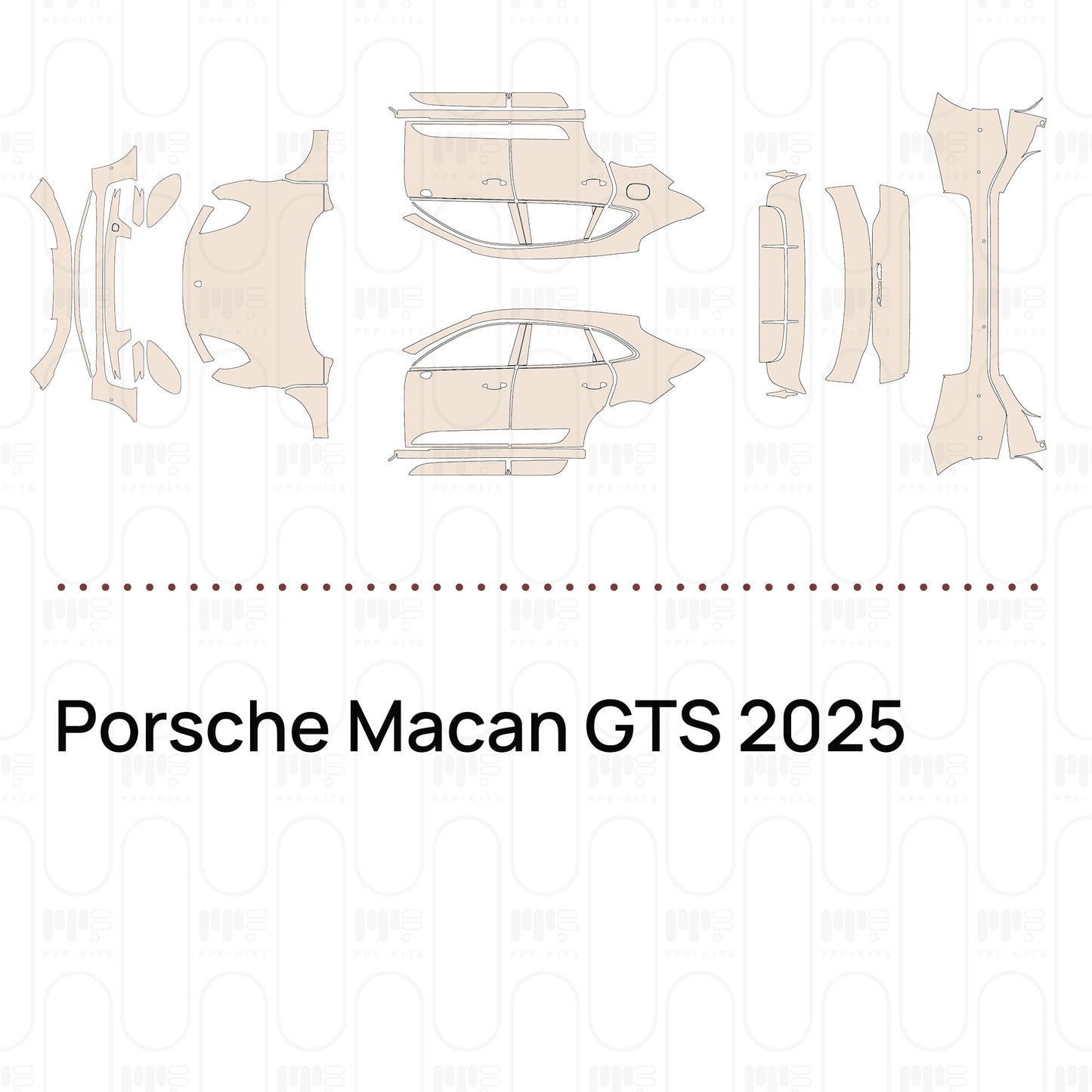 PPF prédécoupé Porsche Macan GTS 2025