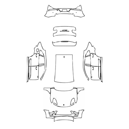 Pre-Cut PPF Porsche Macan Macan GTS 2017 - PPF-Kits