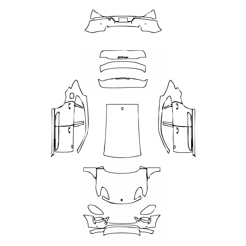 Pre-Cut PPF Porsche Macan Macan GTS 2019 - PPF-Kits