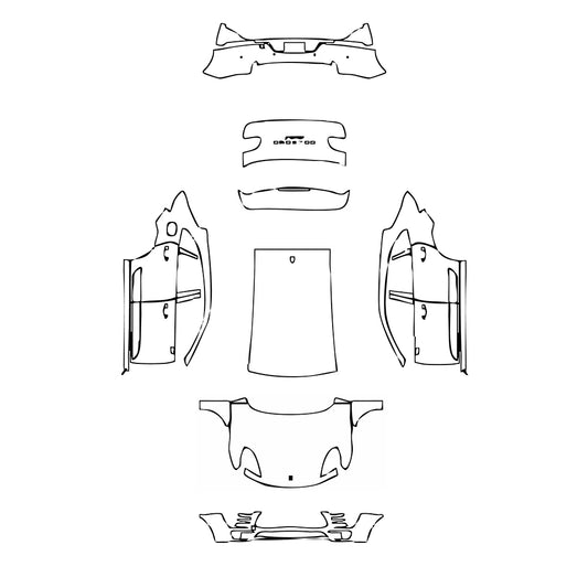 Pre-Cut PPF Porsche Macan Macan S 2018 - PPF-Kits