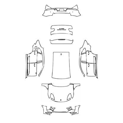 Pre-Cut PPF Porsche Macan Macan Turbo 2014 - PPF-Kits