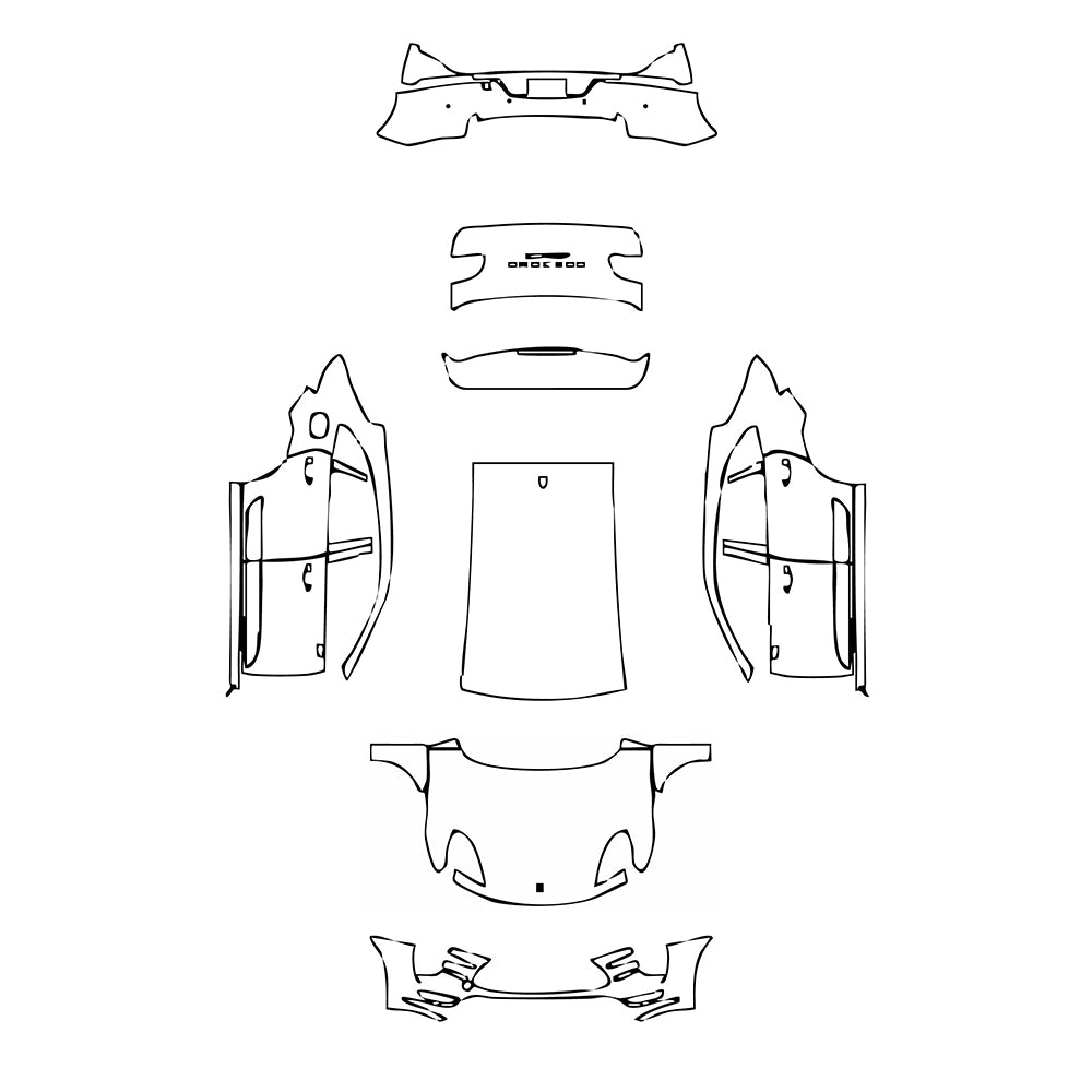 Pre-Cut PPF Porsche Macan Macan Turbo 2016 - PPF-Kits