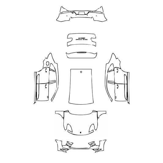 Pre-Cut PPF Porsche Macan Macan Turbo 2017 - PPF-Kits