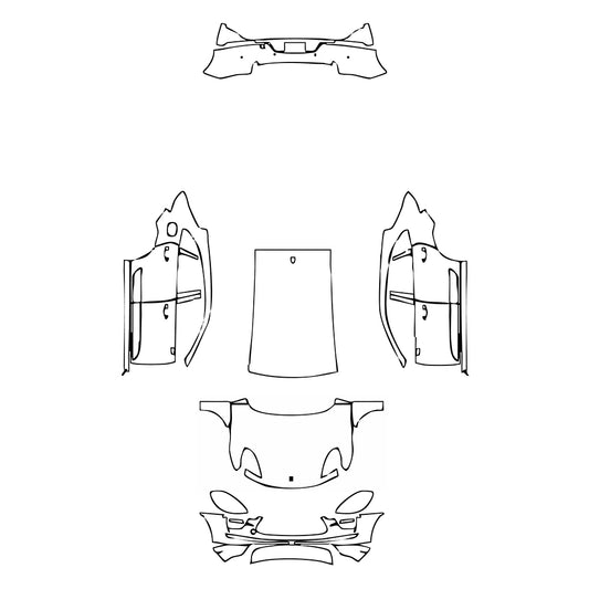Pre-Cut PPF Porsche Macan Macan Turbo 2019 - PPF-Kits