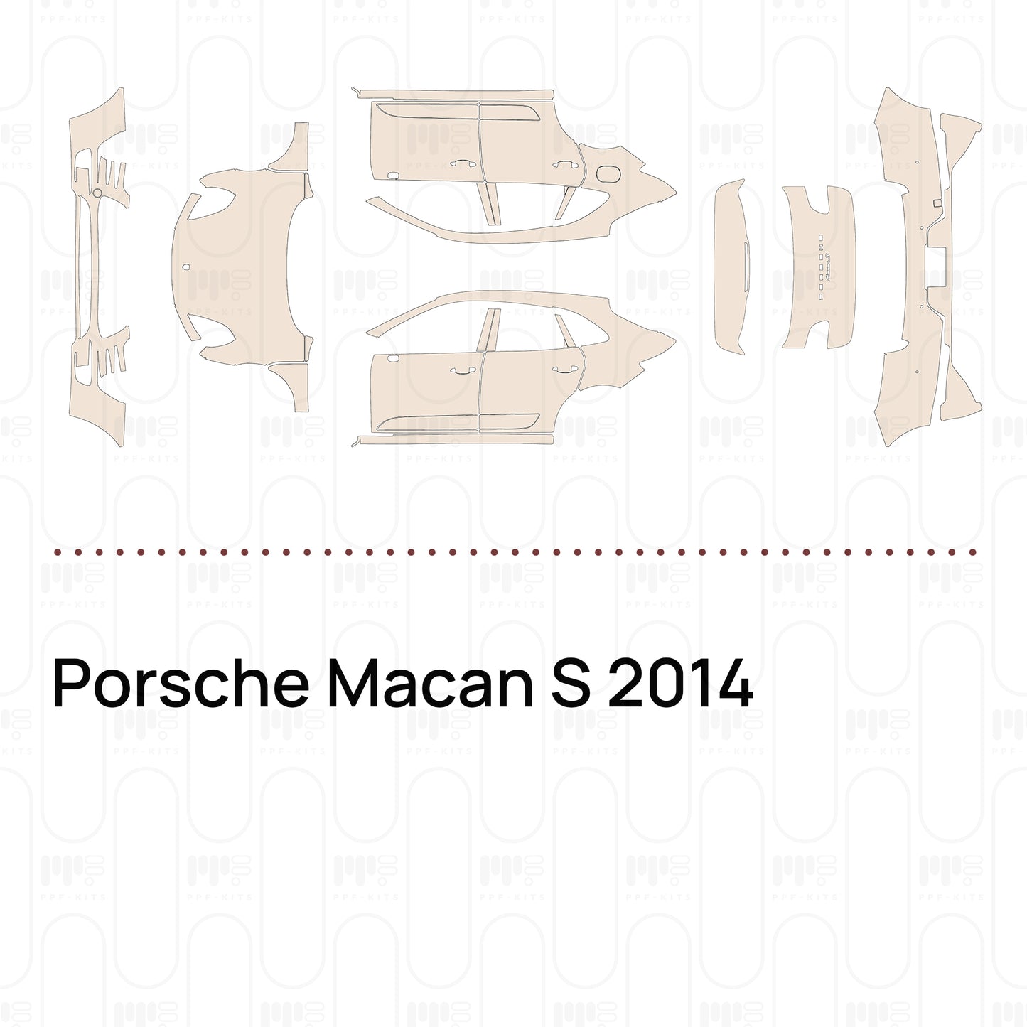 PPF prédécoupé Porsche Macan S 2014