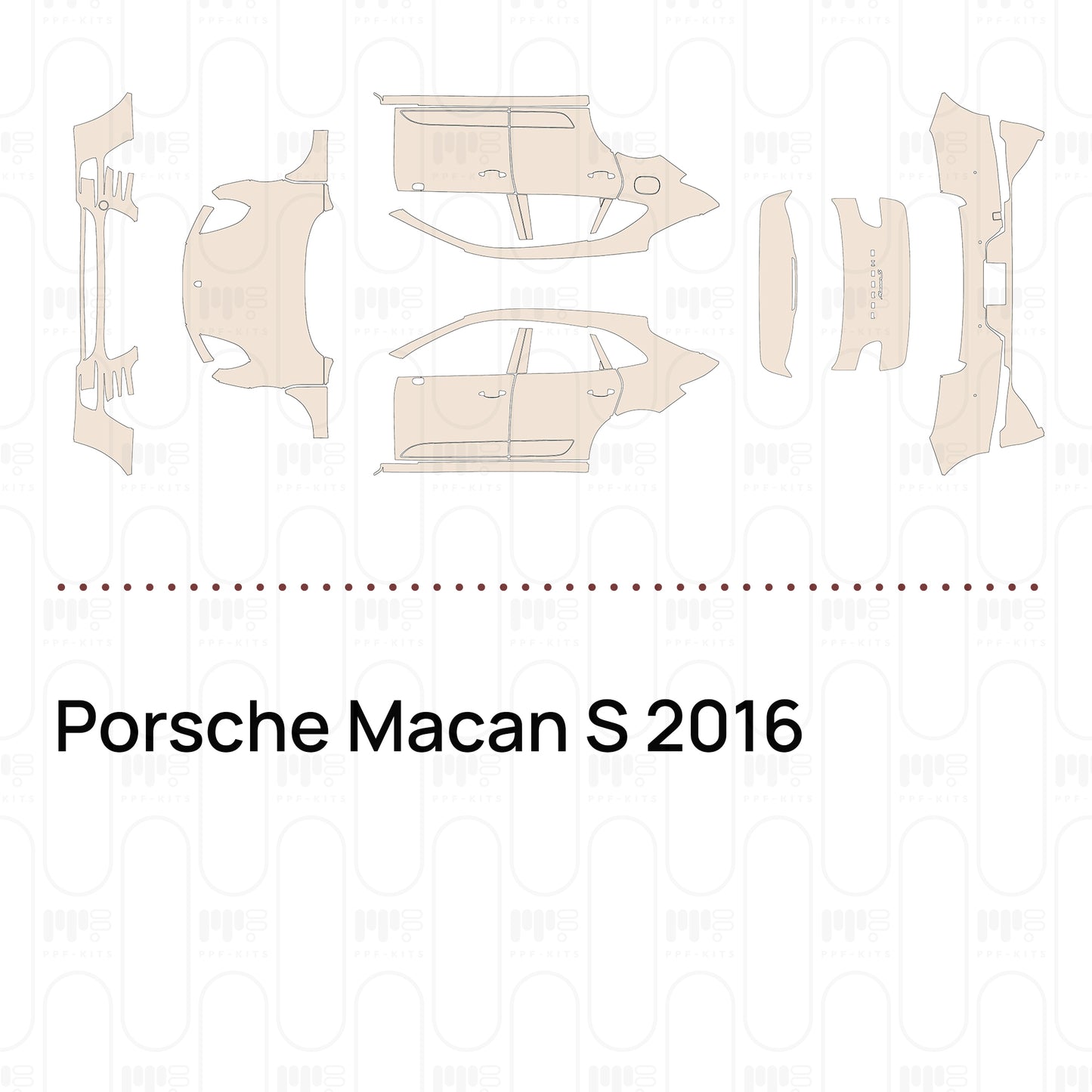 PPF prédécoupé Porsche Macan S 2016