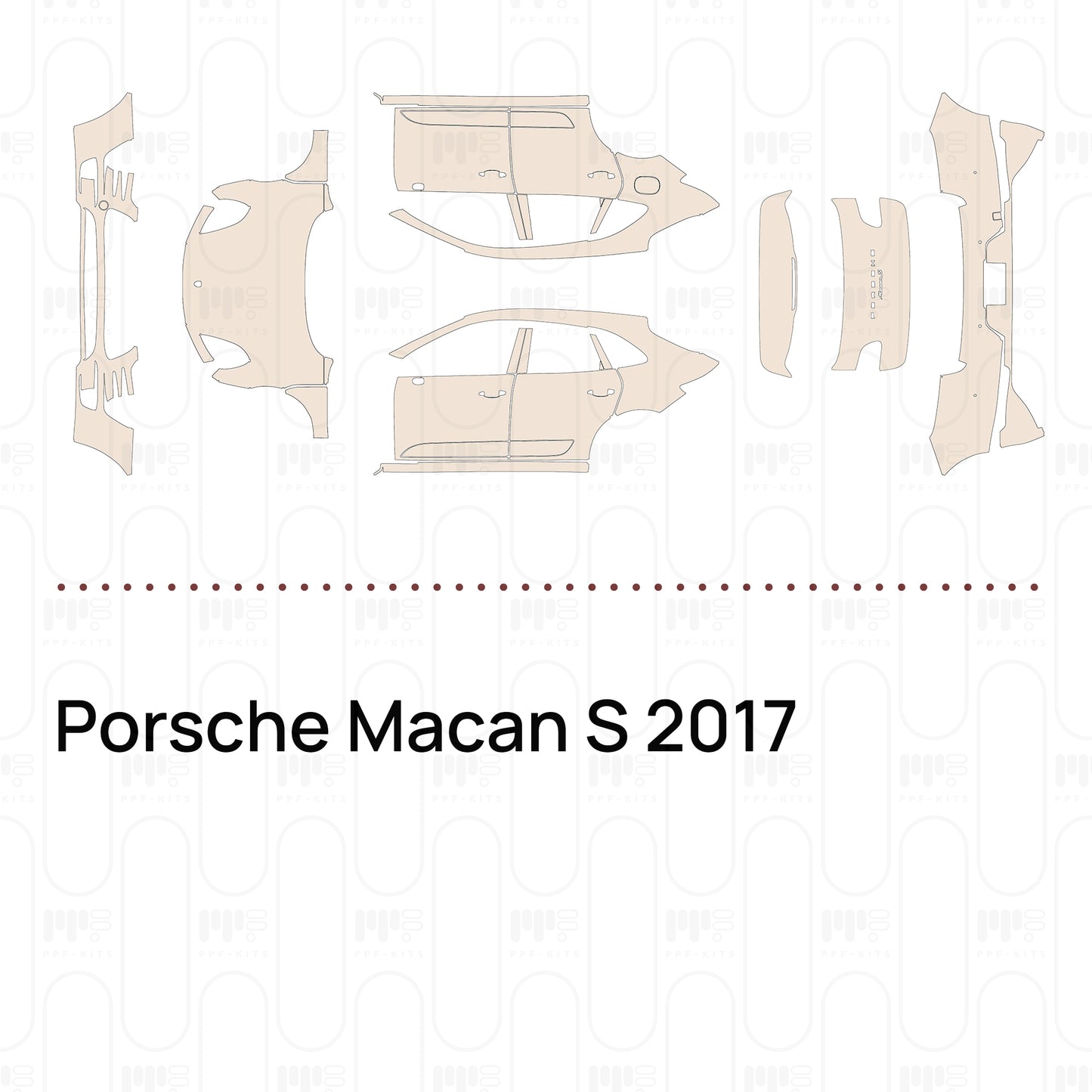PPF prédécoupé Porsche Macan S 2017