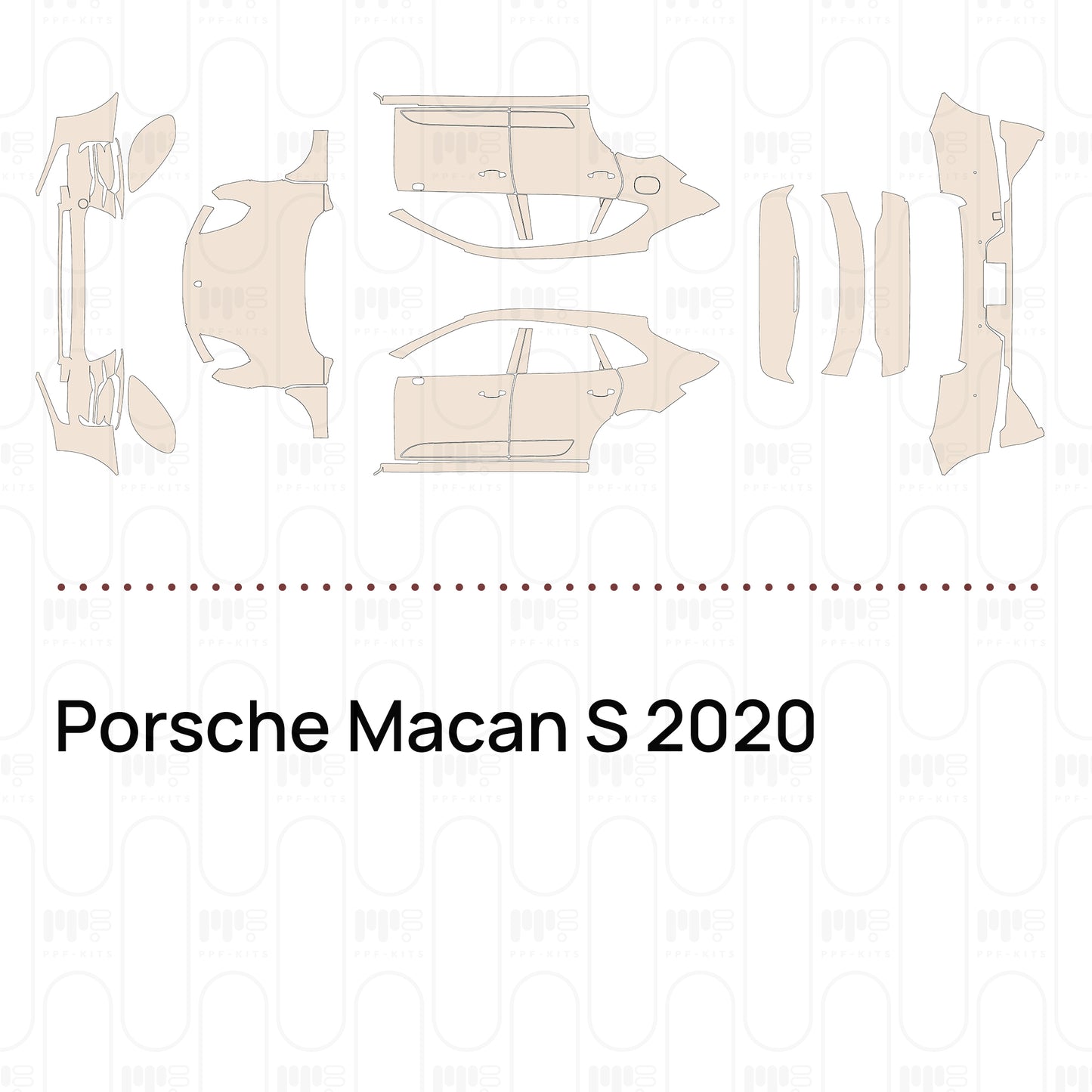 PPF prédécoupé Porsche Macan S 2020