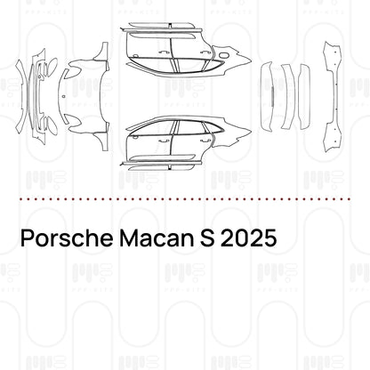 PPF prédécoupé Porsche Macan S 2025