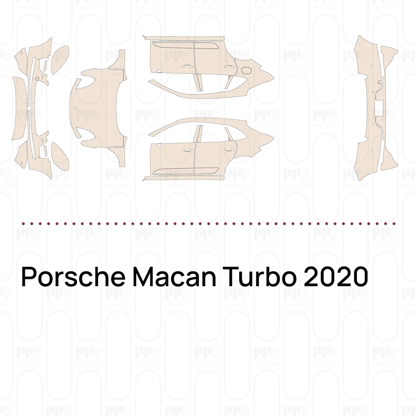 PPF prédécoupé Porsche Macan Turbo 2020