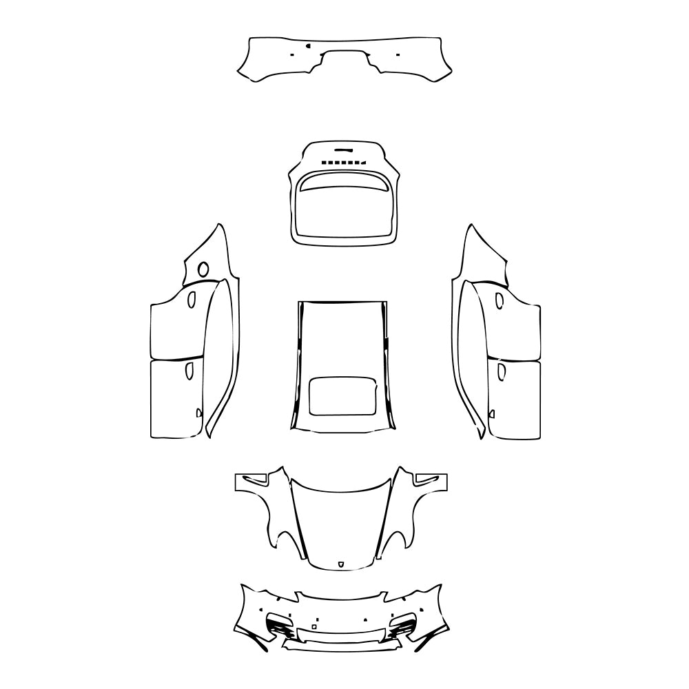 Pre-Cut PPF Porsche Panamera Sedan Panamera 2010 - PPF-Kits