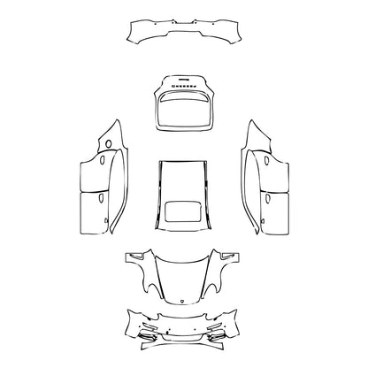 Pre-Cut PPF Porsche Panamera Sedan Panamera 2014 - PPF-Kits
