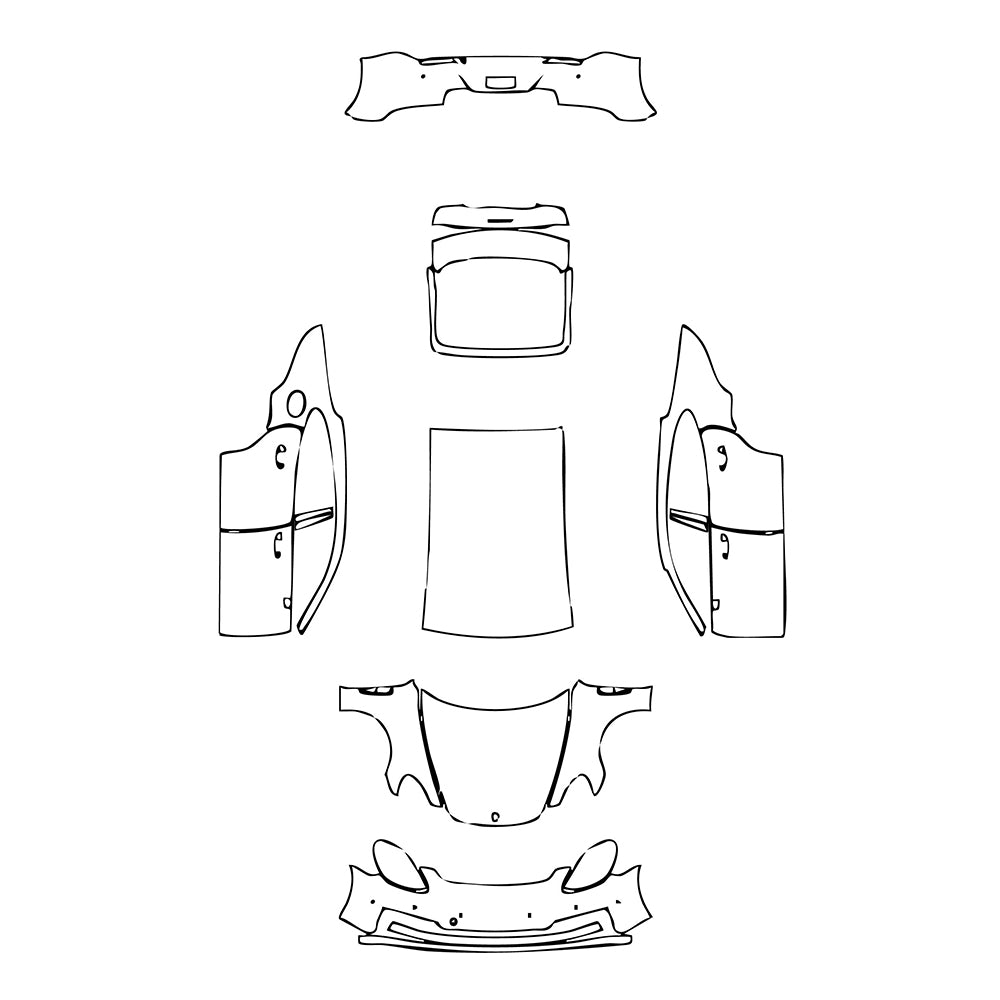 Pre-Cut PPF Porsche Panamera Sedan Panamera 2021 - PPF-Kits