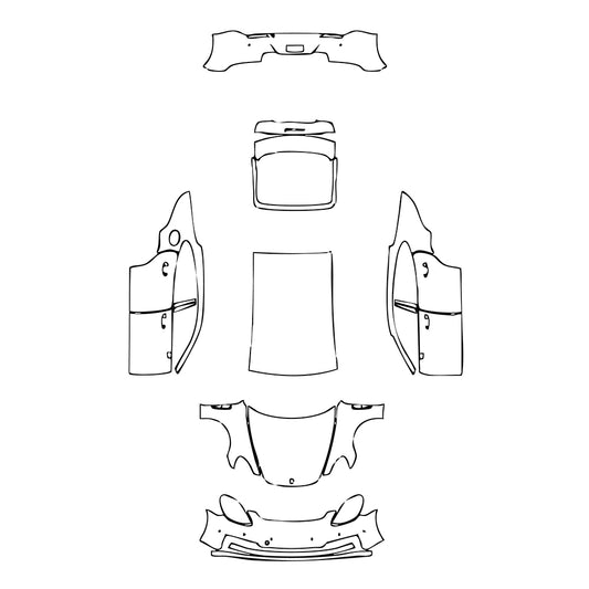 Pre-Cut PPF Porsche Panamera Sedan Panamera 4S 2021 - PPF-Kits