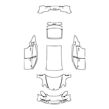 Pre-Cut PPF Porsche Panamera Sedan Panamera 4S Executive 2017 - PPF-Kits