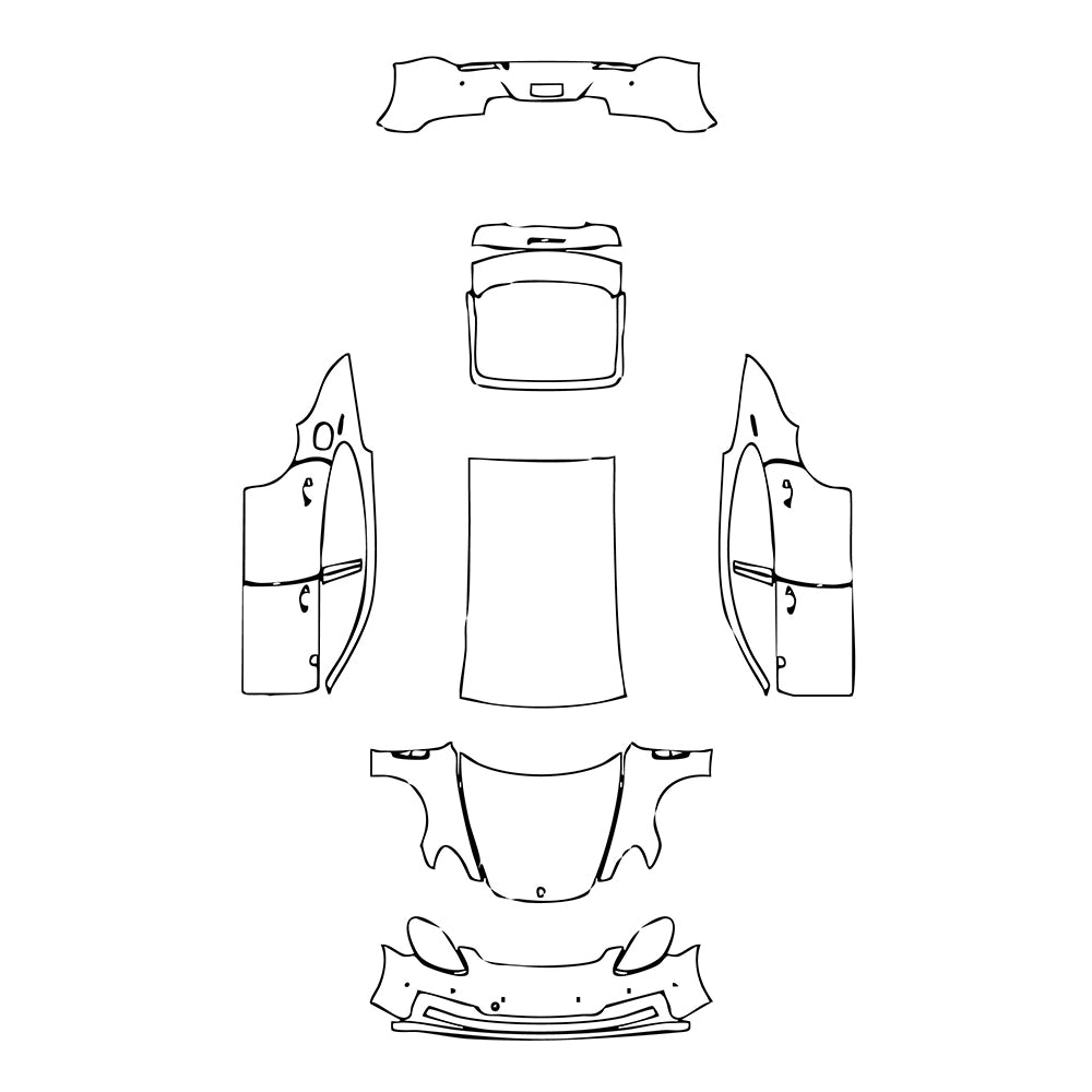 Pre-Cut PPF Porsche Panamera Sedan Panamera 4S Executive 2021 - PPF-Kits