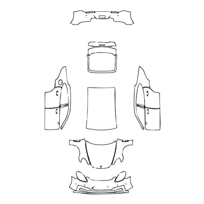 Pre-Cut PPF Porsche Panamera Sedan Panamera 4 2023 - PPF-Kits