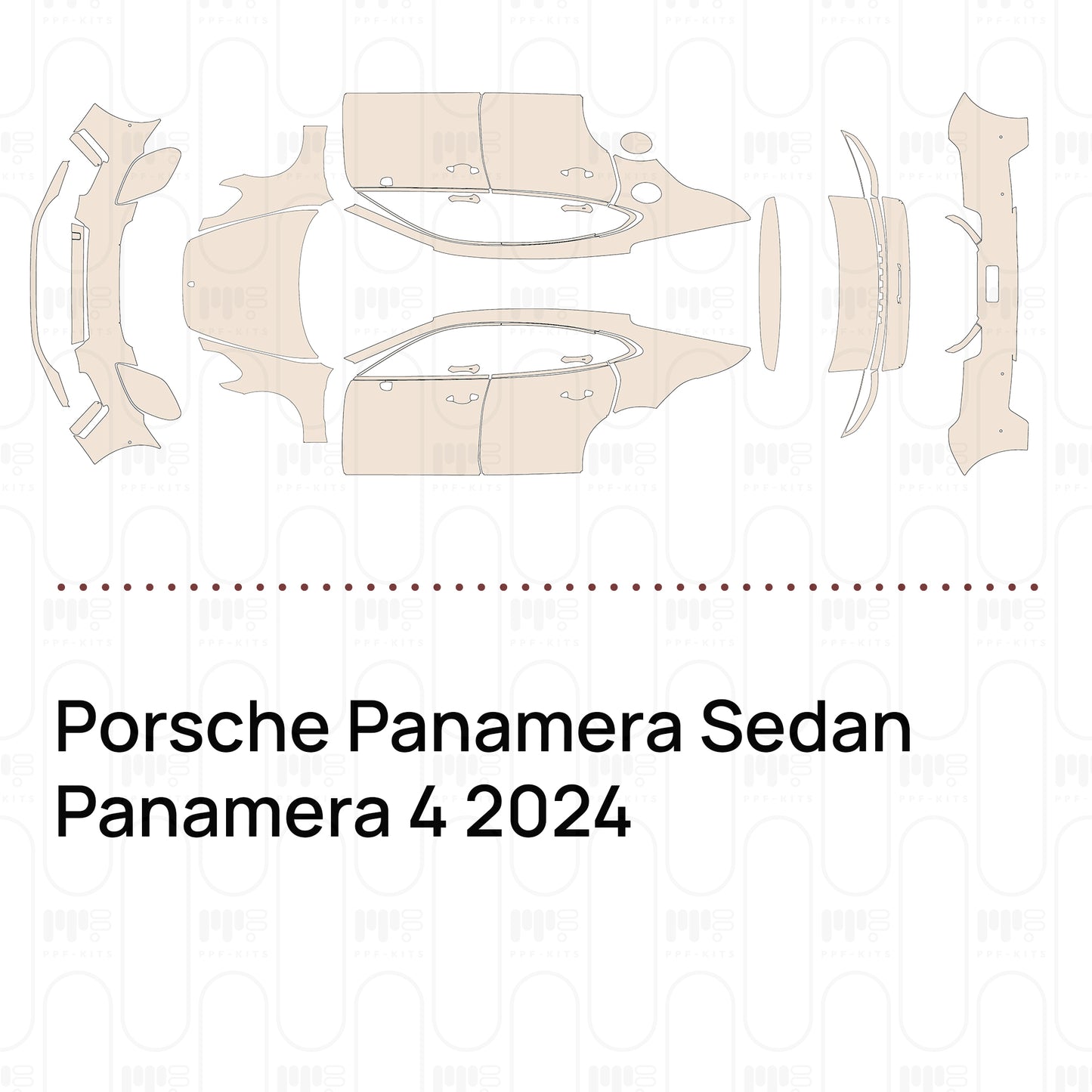 PPF prédécoupé Porsche Panamera Sedan Panamera 4 2024