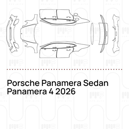 PPF prédécoupé Porsche Panamera Sedan Panamera 4 2026