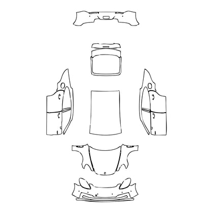 Pre-Cut PPF Porsche Panamera Sedan Panamera 4 E-Hybrid 2021 - PPF-Kits