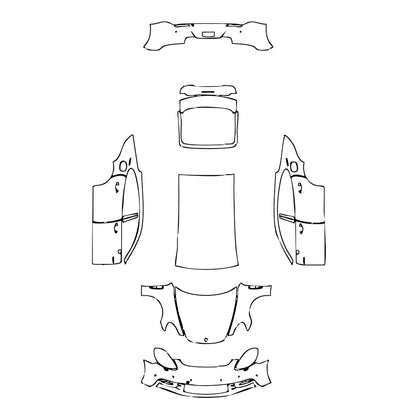 Pre-Cut PPF Porsche Panamera Sedan Panamera 4 E-Hybrid Executive 2020 - PPF-Kits