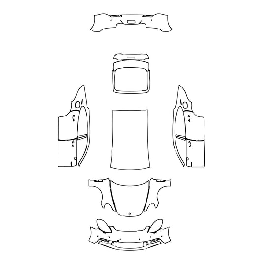 Pre-Cut PPF Porsche Panamera Sedan Panamera 4 E-Hybrid Executive 2020 - PPF-Kits
