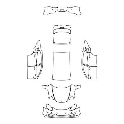 Pre-Cut PPF Porsche Panamera Sedan Panamera 4 E-Hybrid Executive 2023 - PPF-Kits