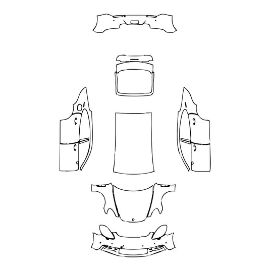 Pre-Cut PPF Porsche Panamera Sedan Panamera 4 Executive 2020 - PPF-Kits