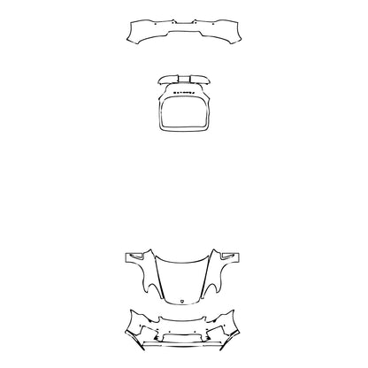 Pre-Cut PPF Porsche Panamera Sedan Panamera Exclusive Series 2015 - PPF-Kits