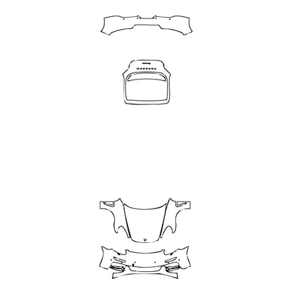 Pre-Cut PPF Porsche Panamera Sedan Panamera Executive 2015 - PPF-Kits