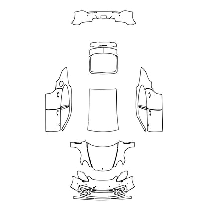 Pre-Cut PPF Porsche Panamera Sedan Panamera GTS 2022 - PPF-Kits