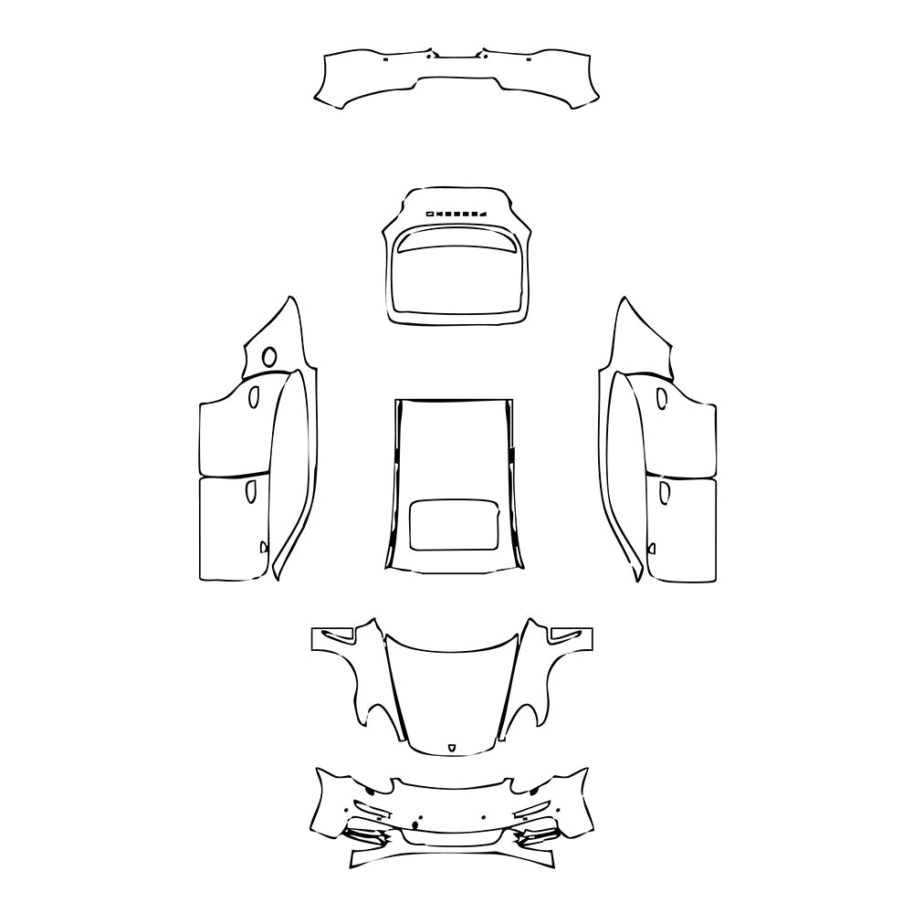 Pre-Cut PPF Porsche Panamera Sedan Panamera S 2016 - PPF-Kits